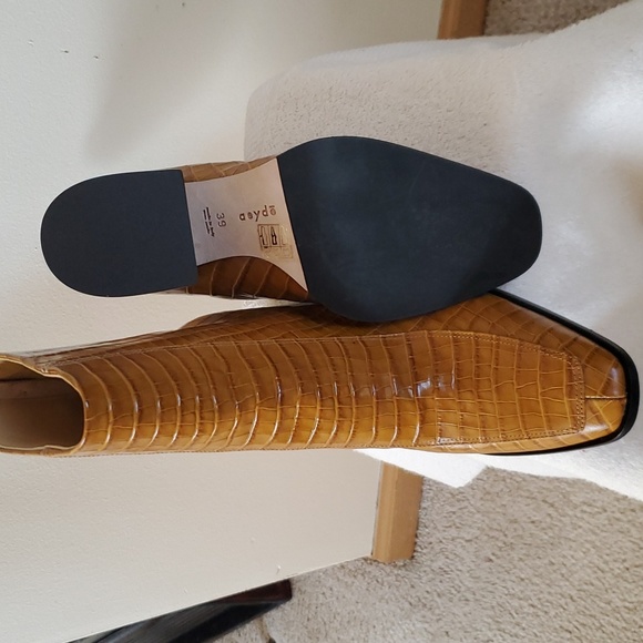 Aeyde Croc Print Leather Boot - Picture 10 of 12